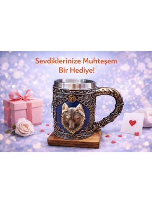 Kurt Temalı 3D Tasarım Kupa Bardak – Hediyelik & Macera Severlere