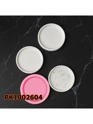 Poyrish PK1002604 - Silikon Kalıp Mum Kalıbı Yuvarlak Altlık