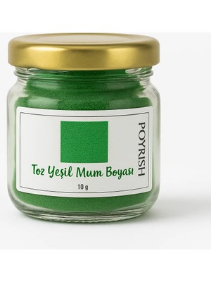 Poyrish Toz Mum Boyası Yeşil 10 Gr