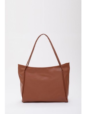 Legend Aksesuar Kadın Nou Çift Saplı Yumuşak Dokulu Büyük Boy El ve Omuz Çantası