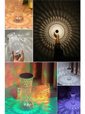 Munico Restorant Parti Club Bar Için Mekan Aydınlatma Lamba Şarjlı 16 Renkli Dokumatik Işık Kırılması Dekor