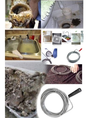 Munico Drenaj Tesisat Teli Lavabo Tuvalet Kalın 5 Çubuğu Metre Kireç Profesyonel Çözme Te  Için Ideal Seçim
