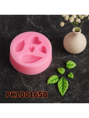 Poyrish PK1001650 - Silikon Kalıp Mum Kalıbı Minik Yapraklar