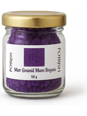 Poyrish Mor Granül Mum Boyası 50 gr