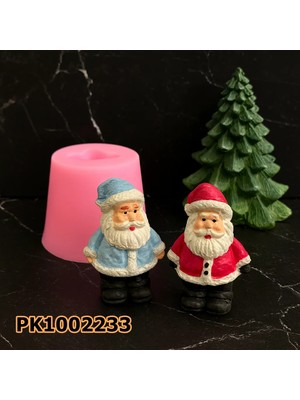 Poyrish 1101 - Silikon Kalıp Mum Kalıbı - Mini Noel Baba