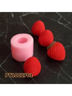 Poyrish PK1002701 - Silikon Kalıp Mum Kalıbı Çilek Bütün