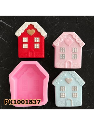 Poyrish 1055 - Silikon Kalıp Mum Kalıbı - Yılbaşı Evi