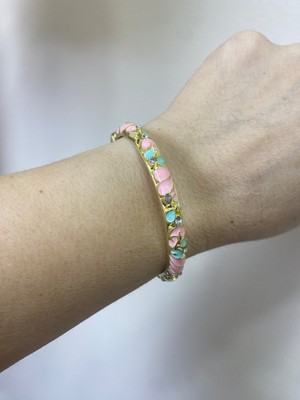 Hilar Aksesuar Taşlı Mineli Kelepçe Bilezik