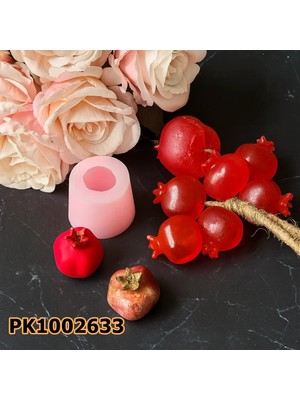Poyrish PK1002733 - Silikon Kalıp Mum Kalıbı - Küçük Boy Nar