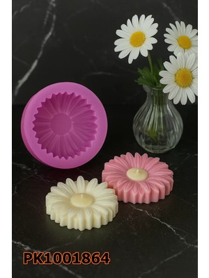 Poyrish PK1001864 - Silikon Kalıp Mum Kalıbı Papatya