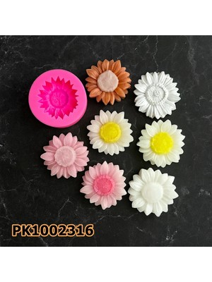 Poyrish 1114 - Silikon Kalıp Mum Kalıbı - Küçük Ayçiçeği