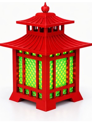 Brntech 3D Baskı Dekoratif Fener Mumluk – Pilli Tealight Uyumlu Masaüstü Dekoratif Işık Aksesuarı