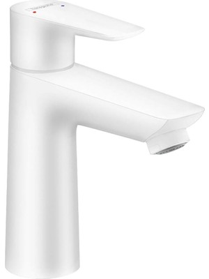 Hansgrohe Talis E Musluk (Yüksek Ağızlı 110 mm Su Tasarruflu Musluk, Çekme Çubuğu Çıkışı), Mat Beyaz