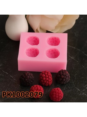 Poyrish 1084 - Silikon Kalıp Mum Kalıbı - 4lü Böğürtlen