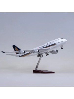 Veronese Singapore Airlines Boeing 747 Yolcu Uçağı Koleksiyon Uçak 47CM