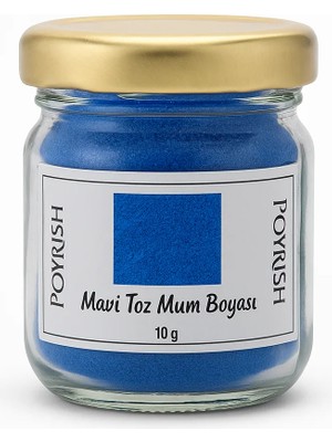 Poyrish Toz Mum Boyası Mavi 8 gr