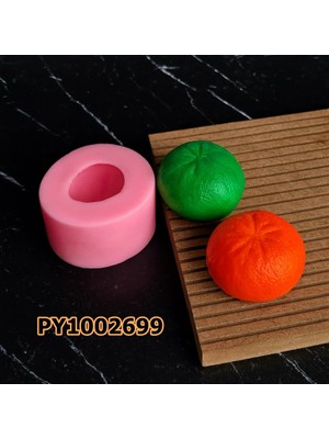 Poyrish PK1002699 - Silikon Kalıp Mum Kalıbı Mandalina Bütün