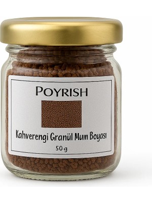 Poyrish Kahverengi Granül Mum Boyası 50 gr