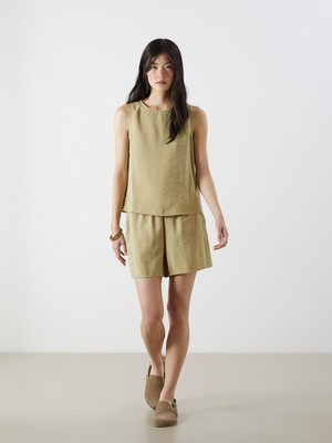 Lc Waikiki Yeni Sezon Beli Lastikli Modal Karışımlı Kadın Şort