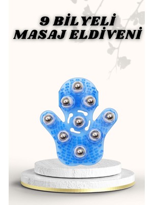 Karahanbey 9 Bilyeli Masaj Eldiveni Giyilebilir Plastik Vücut Sıkılaştırıcı - Lisinya