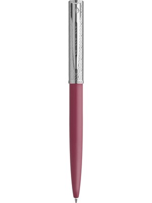 Waterman® Allure Deluxe Tükenmez Kalem, Orta Nokta, 0,7 Mm, Pembe Lake Fıçı, Mavi Mürekkep