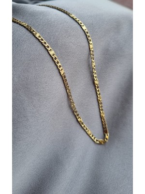 Initium Premium Paslanmaz Çelik (Cm) 14K Altın Kaplama 60 cm Zincir