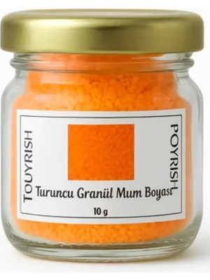 Poyrish Turuncu Granül Mum Boyası 10 gr