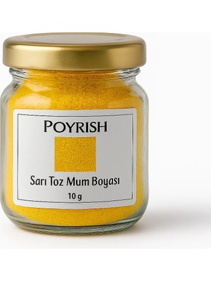 Poyrish Toz Mum Boyası Sarı 8 gr