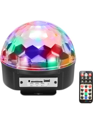 Munico Hoparlör ve Aydınlatma Lambası Ev Partileri Için Bluetooth Sd Aux USB LED Disco Lamba Topu Speaker