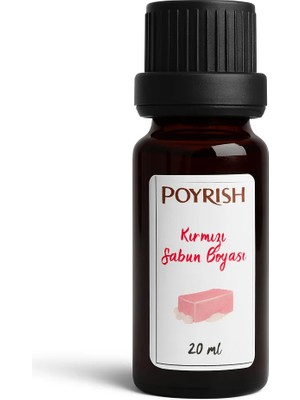 Poyrish Kırmızı Sabun Boyası 20 Ml.