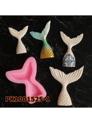 Poyrish 1042 - Silikon Kalıp Mum Kalıbı - Deniz Kızı Kuyruk Küçük