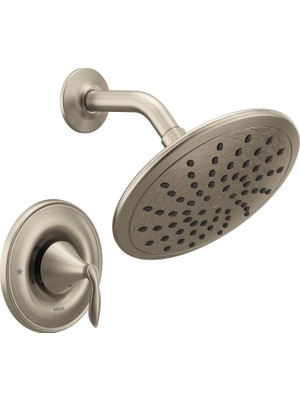 Moen Eva Fırçalanmış Nikel Posi-Temp Duş Bataryası Trim Eko-Performans Yağmur Duşu Duş Başlığı, Vana
