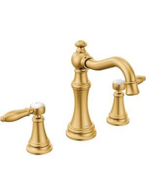 Moen TS42108BG Weymouth Banyo Musluğu, Fırçalanmış Altın