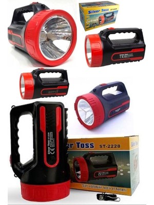 Munico El Feneri Şarj Edilebilir Açık Uzun Menzilli Ev Su Geçirmez Lamba Uzun Pil Dayanıklı Madenci Lambası