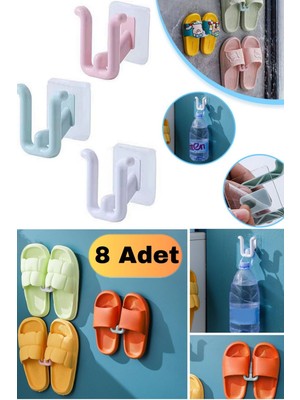 Munico Yapışkanlı Ayakkabı Için Ayakkabı Pratik Tutucu Askılık 8 Yer Kaplamaz Tutucu Askı  Için Ideal Seçim