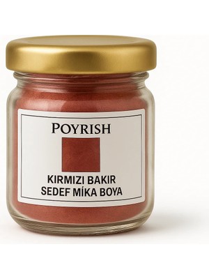 Poyrish Kırmızı Bakır Sedef Mika Boya 10 Gr.