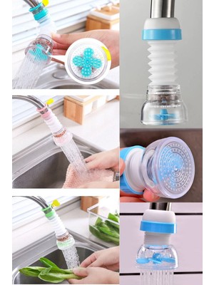 Munico 360 Döner Musluk Döner Bubbler Su Tasarrufu Duş Başlığı Ağzı Adaptörü Mutfak Lavabo Başlığı Katlanan