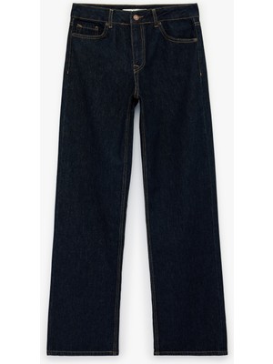 Koton Kadın Jean Pantolon 6SAL40095MD Orta Indigo