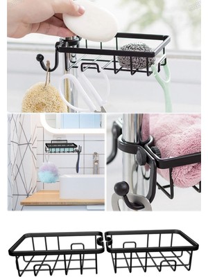 Munico Süzgeç Depolama Sabunu Paslanmaz Çelik Mendiller Bezleri Çelik Süngerler Raflar Ayarlanabilir