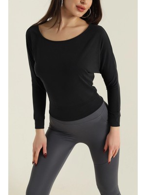 DESIGN AND ME Desıgn And Me Kayık Yaka Modal Bluz