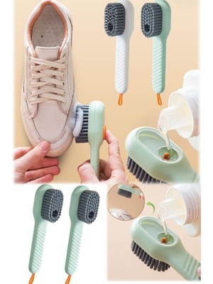 Munico 2 Adet Çok Işlevli Ayakkabı Fırçası Otomatik Sıvı Sabunluk Yumuşak Temizleme Sneakers Fırçası Pro