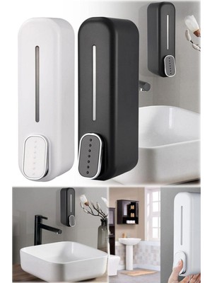 Munico 2 Adet 300ML Duvara Monte Yıkama Losyonu Sabun Şampuanı Dispenseri Sabunluk Duvar Duşu Banyo Şampuan