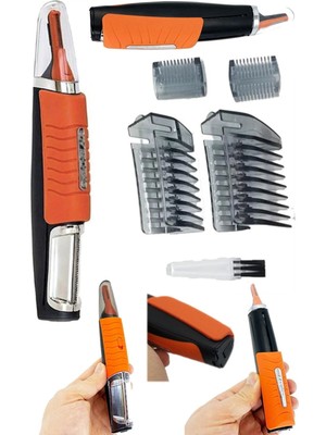 Munico 6 In 1 Tıraş Makinesi Çok Başlıklı Erkek Tıraş Makinesi Pilli Profesyonel Asker Memur Tıraş Makinesi