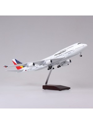Veronese Philippine Airlines Boeing 747 Yolcu Uçağı Koleksiyon Uçak 47CM