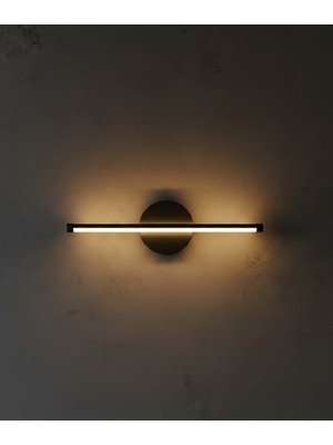 Aplik LED Tablo Üstü ve Tablo Yanı Şerit LED Işık Modern Tasarım (Pilli) (Siyah)