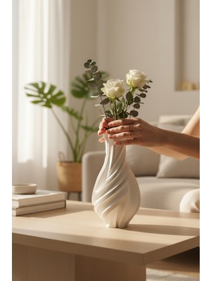 Pazarois Desenli Tasarım Vazo