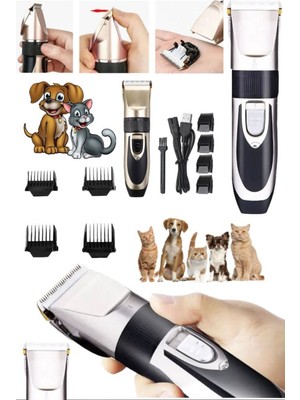 Munico Evcil Hayvan Tıraş Makinesi Köpek Kedi Için 4 Taraklı Tüy Saç Kıl Kesme Bakım Cihazı