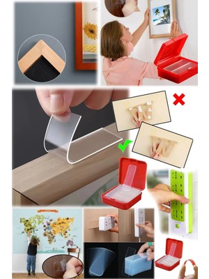 Munico Çerçeve Yapışma Tablo Çivisiz Bant Yapışkan Iz Nano Bırakmaz 60'lı Fotoğraf Yapışt  Için Ideal Seçim