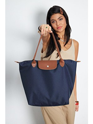 Shelilah Katlanır Fermuarlı Kadın Siyah El ve Kol Çantası Kumaş