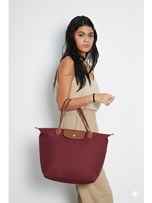 Shelilah Katlanır Fermuarlı Kadın Siyah El ve Kol Çantası Kumaş